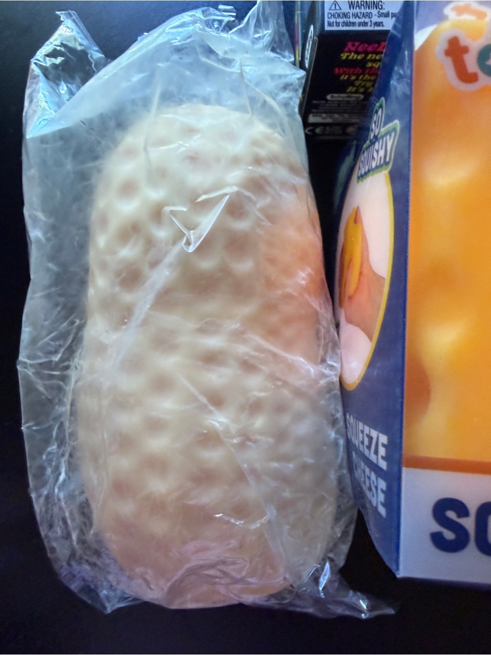 Lot of 3 New Jumbo Squishy Peanut Squeeze Cheese Nee Doh Nice Cube Toymendous - Picture 4 of 7